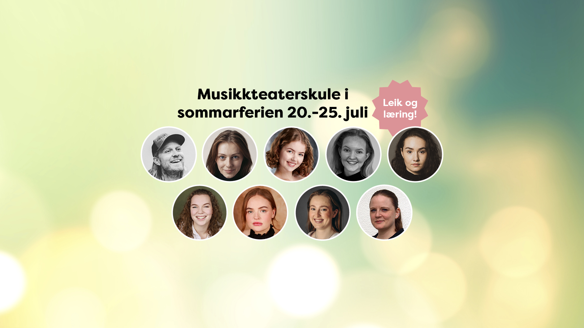 Musikkteaterskule i sommarferien 2026
